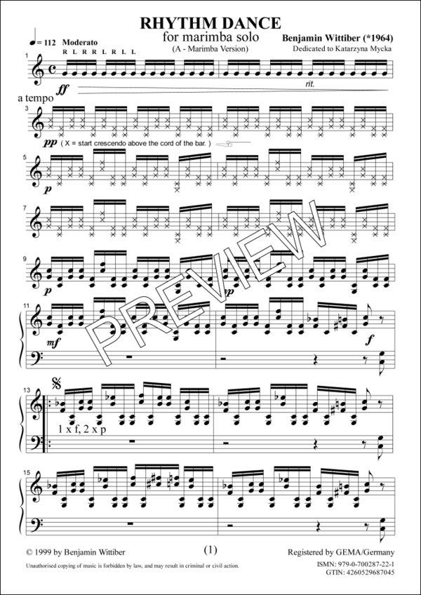 Rhythm Dance - Marimba Solo (A Marimba Version)